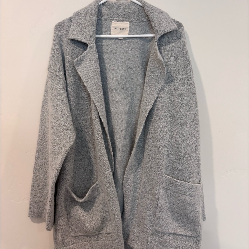 Thread & Supply Heather Gray Women's Cardigan